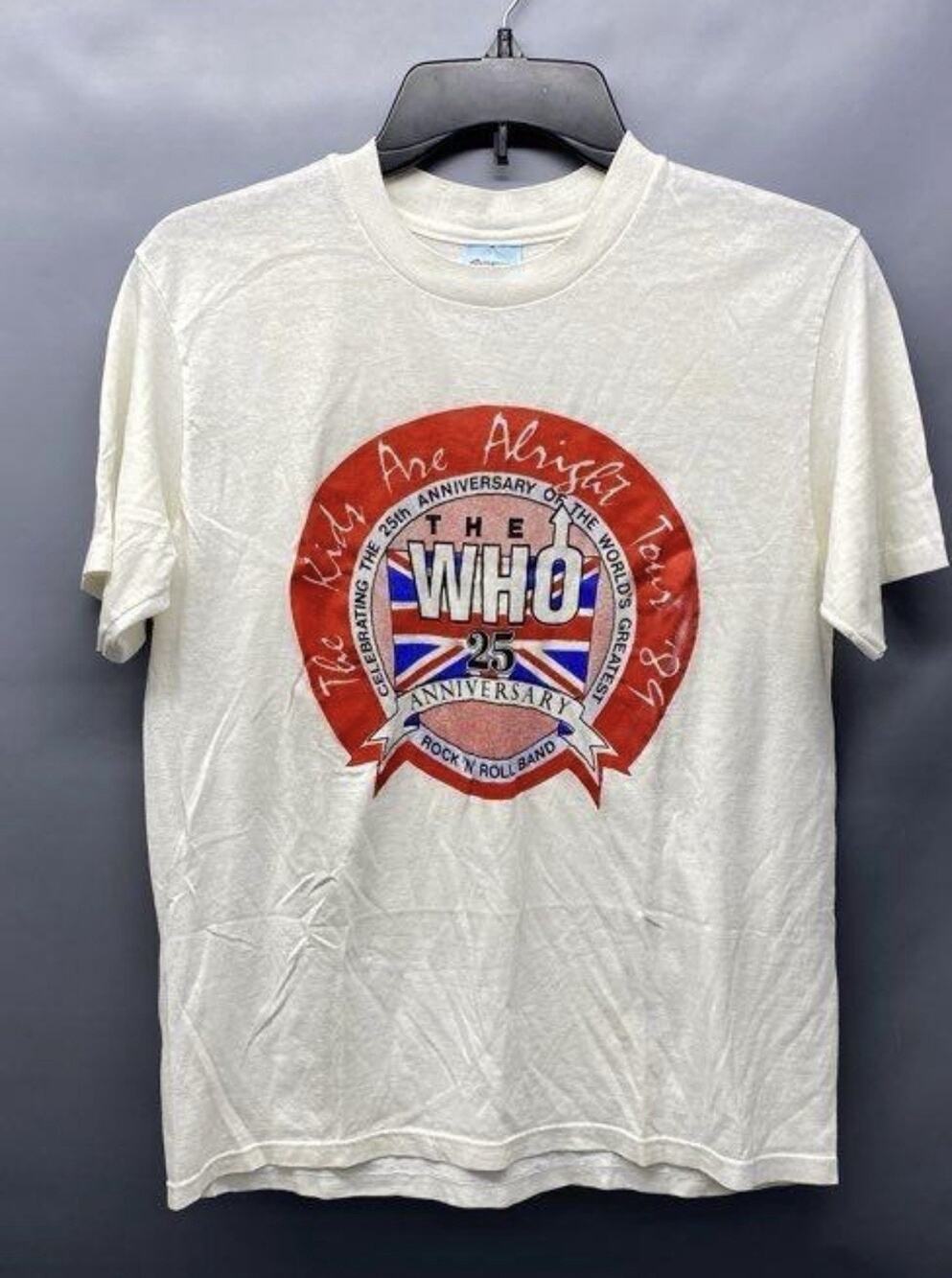 RARE VNT 89 The Who “The Kids Are Alright” Tour T-Shirt Pittsburgh Small Med 36w